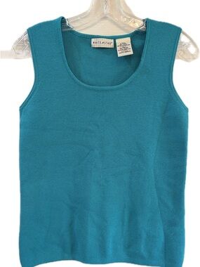 White Stag Teal Sweater Scoop Neck Tank